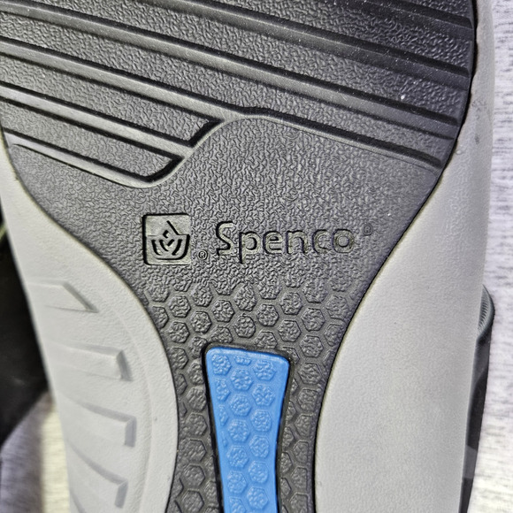 Spenco Kholo Mens 13 Orthotic Slides Sandals Slip On Black Arch Support Carbon - Picture 15 of 16